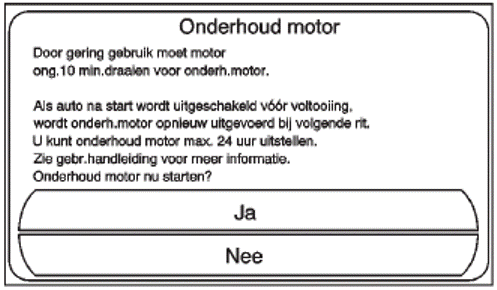 Onderhoudsmodus motor (EMM)