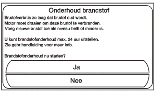 Brandstofonderhoudsmodus