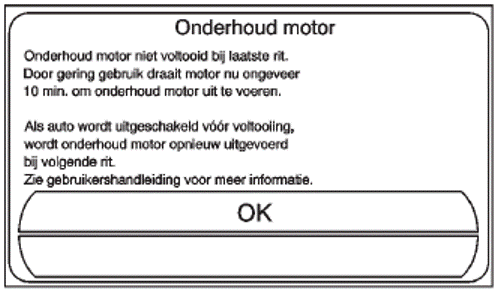 Onderhoudsmodus motor (EMM)