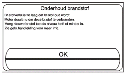 Brandstofonderhoudsmodus