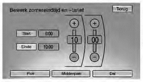 Eindtijd stroomtarief bewerken