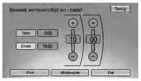 Eindtijd stroomtarief bewerken