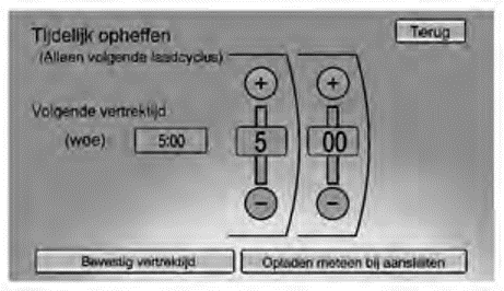 Tijdelijk onderdrukken van een vertraagde oplaadmodus