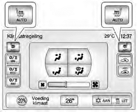 Automatische stoelverwarming