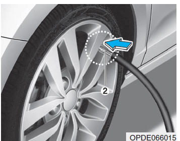 Lekke band (met tire mobility kit)