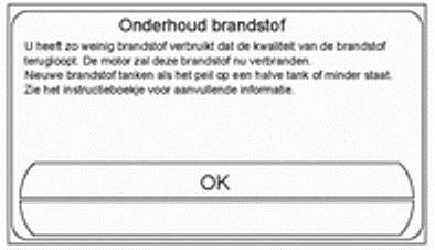 Onderhoudsmodus motor