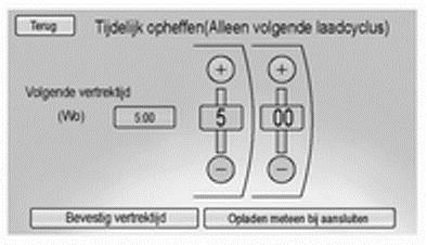 Oplaadmodus tijdelijk negeren en annuleren