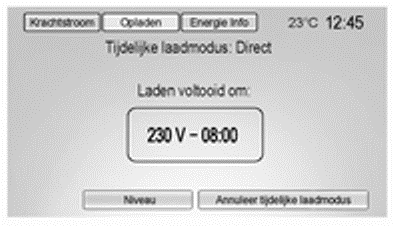 Oplaadmodus tijdelijk negeren en annuleren